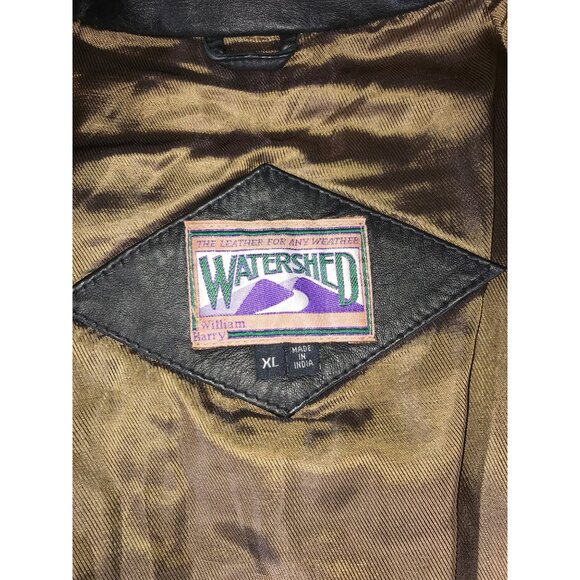 Watershed by William Harry Black Lamb Skin Leather Jacket - Picture 5 of 10